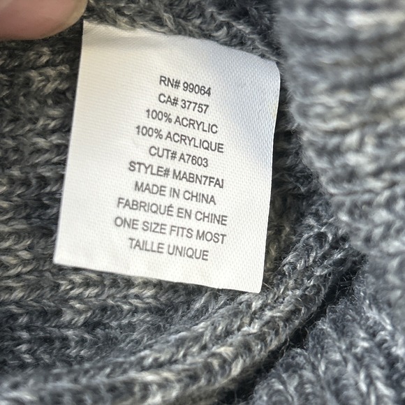 Billabong Knit Beanie Skate Surf Biker Punk Gotcha Rusty OP 90s Y2K Gray Orange - Picture 4 of 10